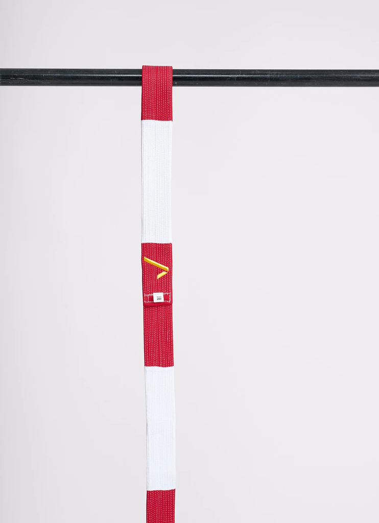 CINTURON BLANCO Y ROJO JUDO